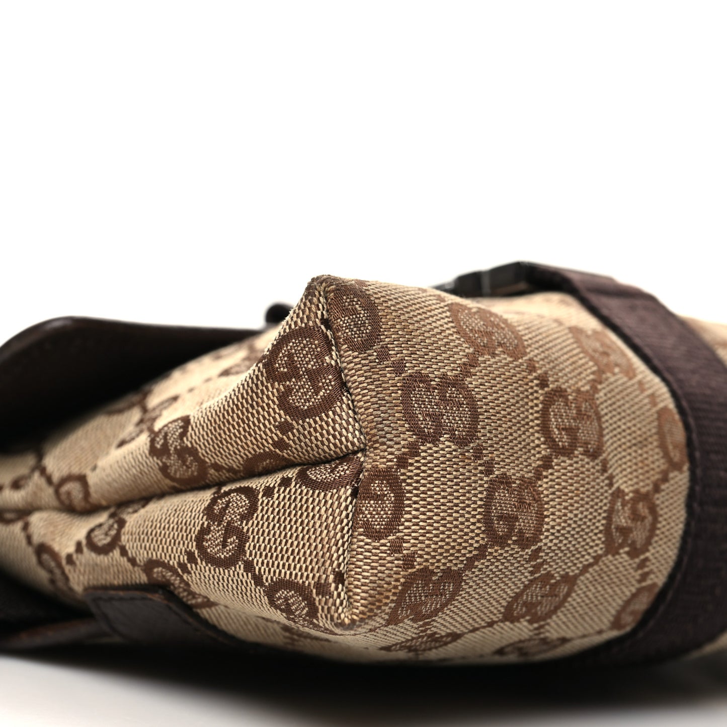 Monogram Waist Pouch Bag Dark Brown