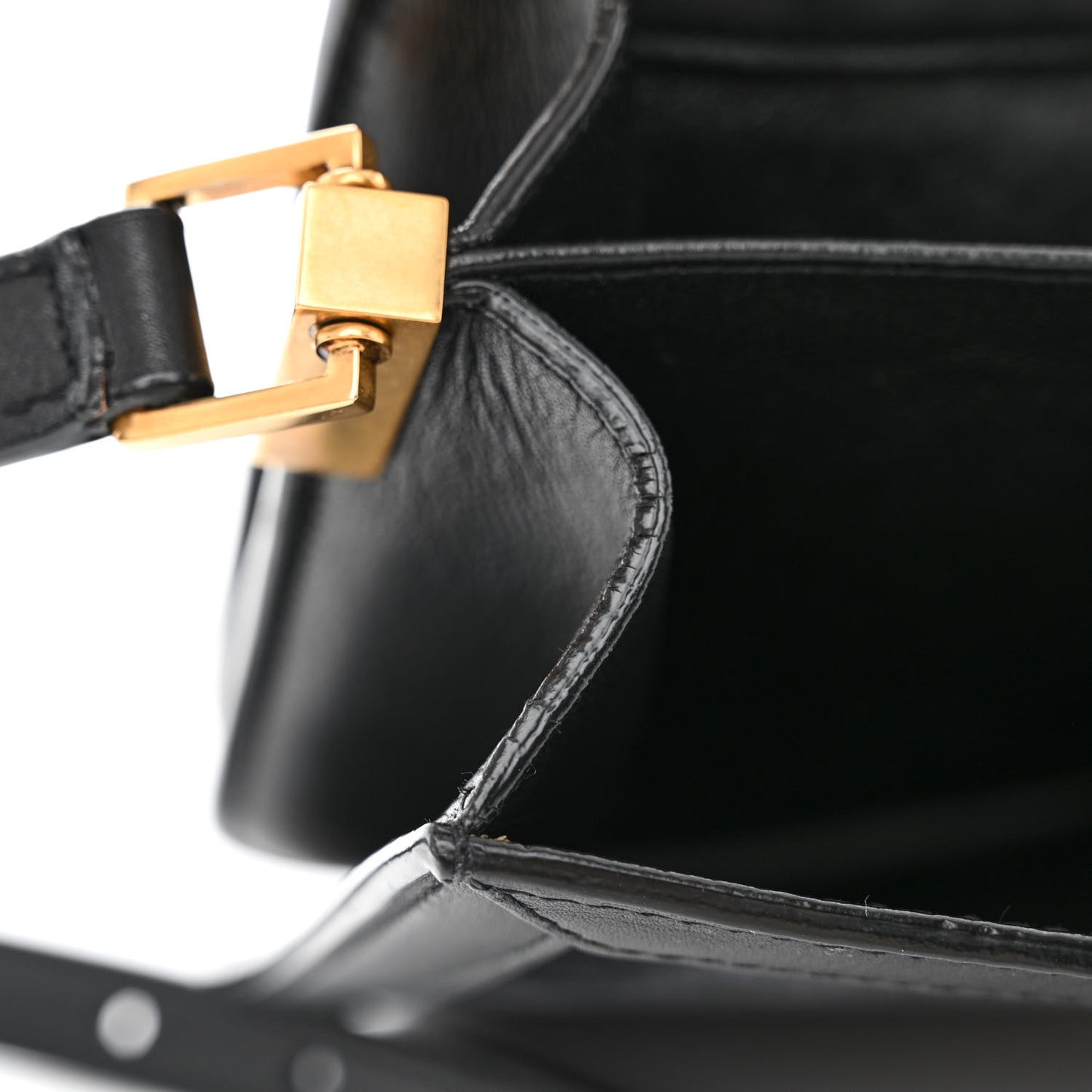 Suede Smooth Calfskin Monogram Medium Solferino Soft Satchel Black