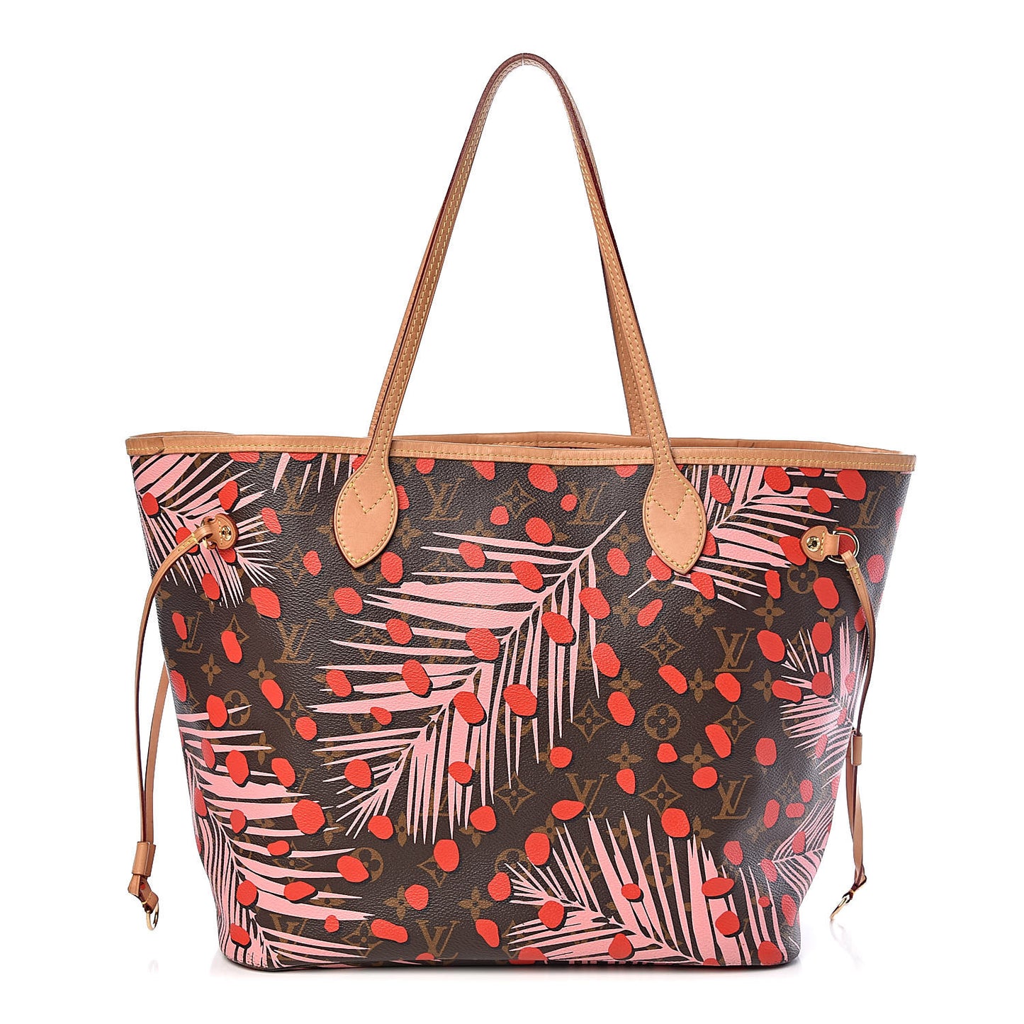 Monogram Jungle Dots Neo Neverfull MM Sugar Pink Poppy