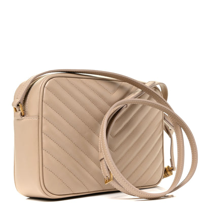 Saint Laurent Calfskin Matelasse Monogram Lou Camera Bag Ivory Natural 3 of 11