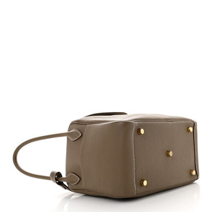 Hermes Taurillon Clemence Lindy 26 Etoupe 4 of 11