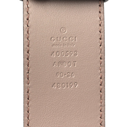 Gucci Calfskin Double G 40mm Belt 90 36 Porcelain Rose 4 of 5