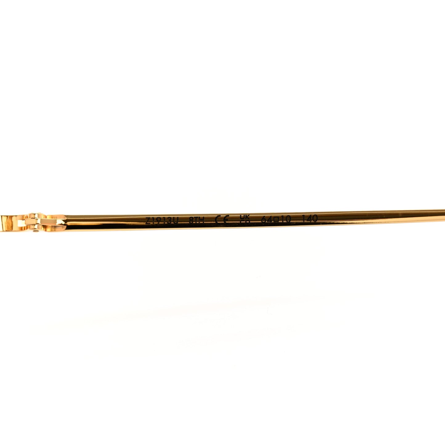 Metal Monogram LV Pilot Light Sunglasses Z1913U Gold Gradiant Brown