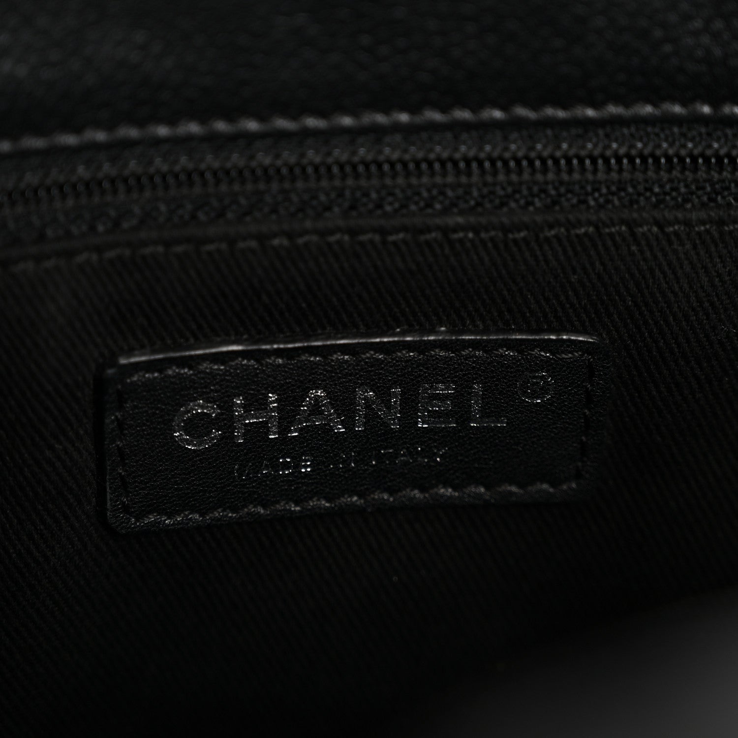 Chanel Caviar Quilted Petit Shopping Tote PST Black 6 of 15