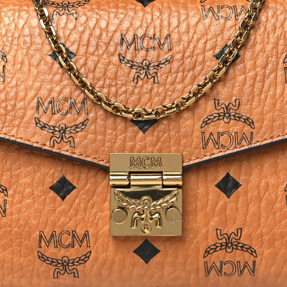 MCM Visetos Medium Patricia Wallet On Chain Cognac 8 of 12