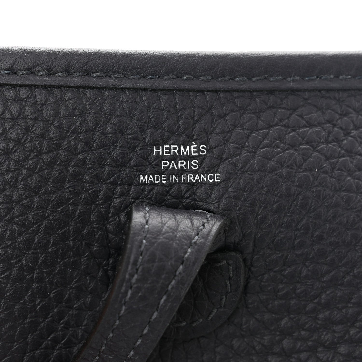 Hermes Taurillon Maurice Zigzag Evelyne TPM Black Bleu Zellige Indigo 6 of 11