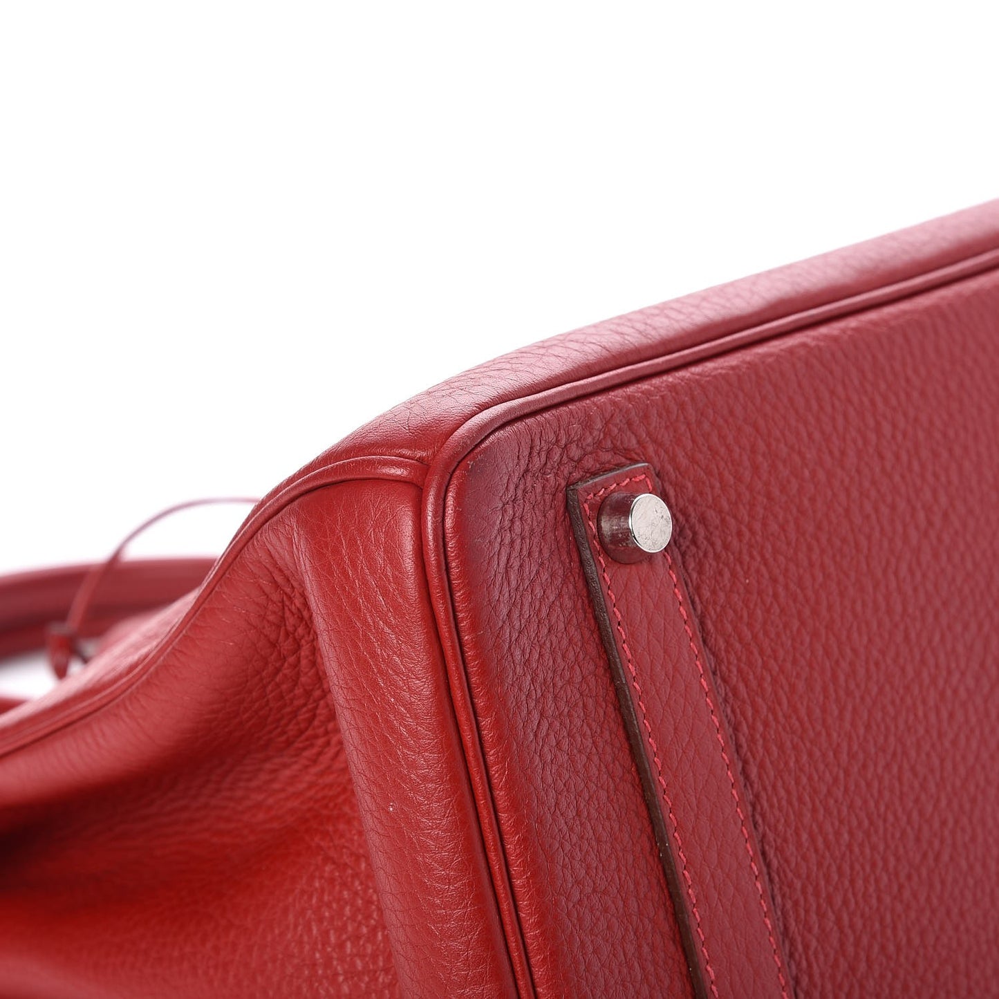 Taurillon Clemence Birkin 35 Rouge Casaque