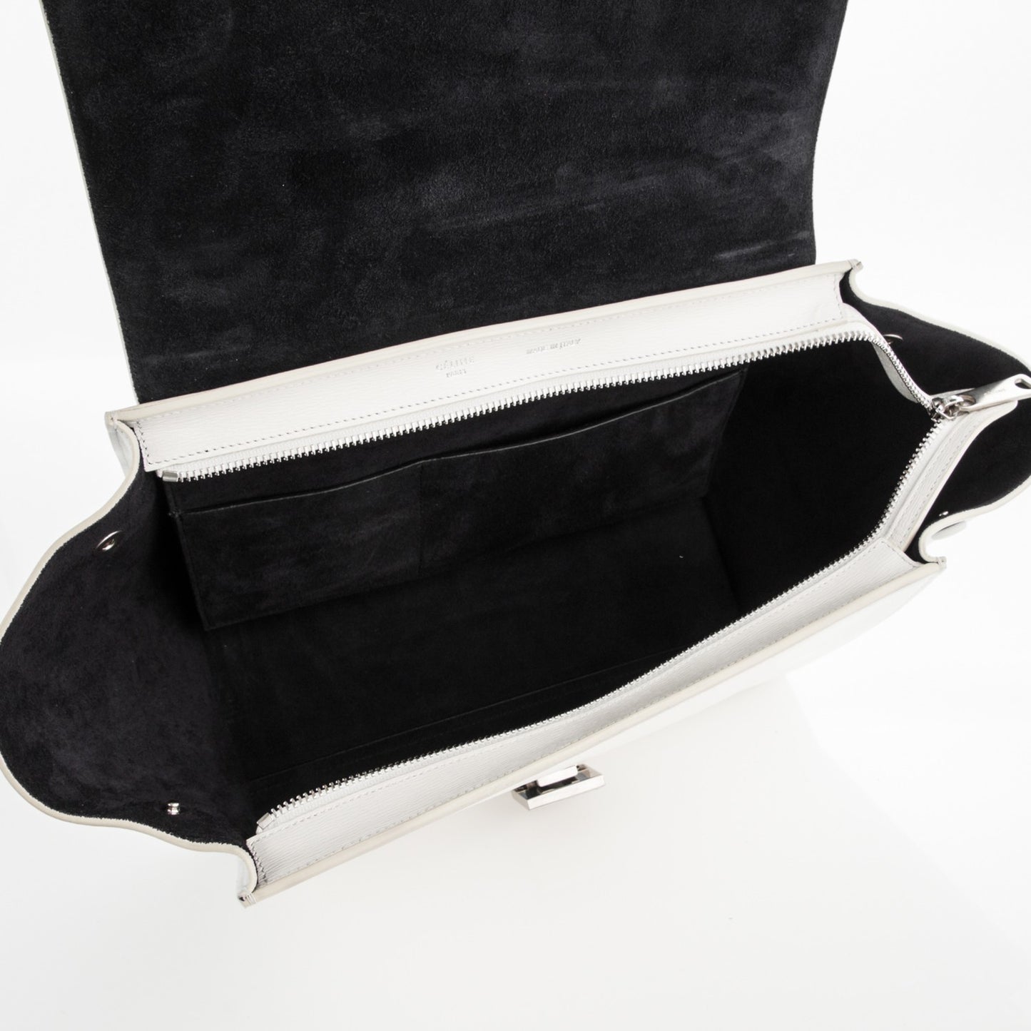 Liege Calfskin Small Trapeze White