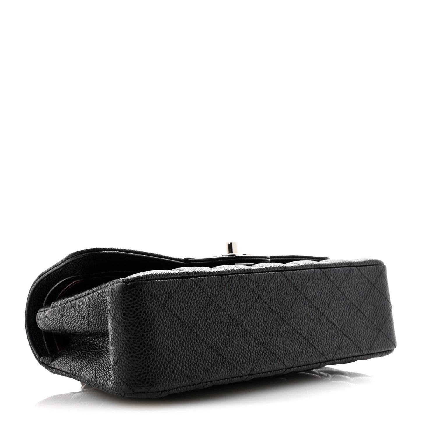 Caviar Quilted Small Double Flap Black