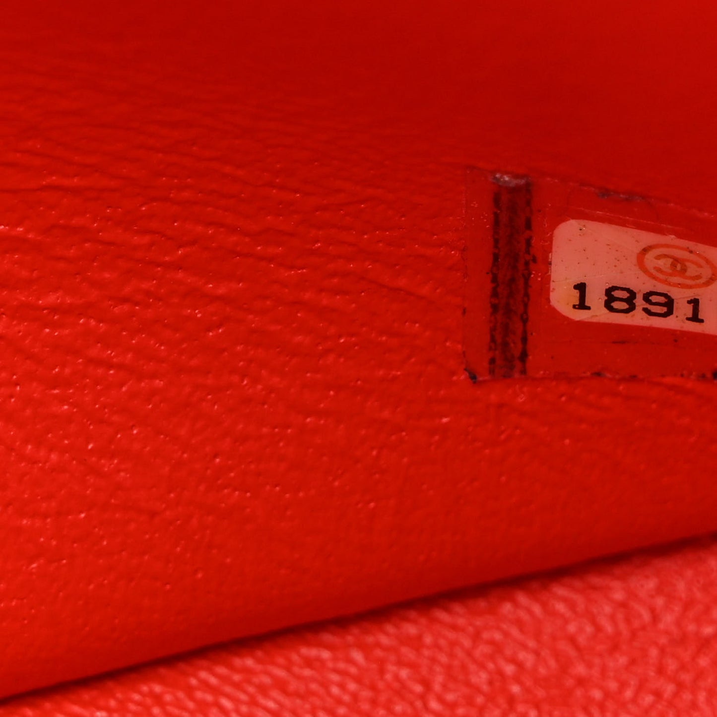 Patent Calfskin Quilted Jumbo Double Flap Red