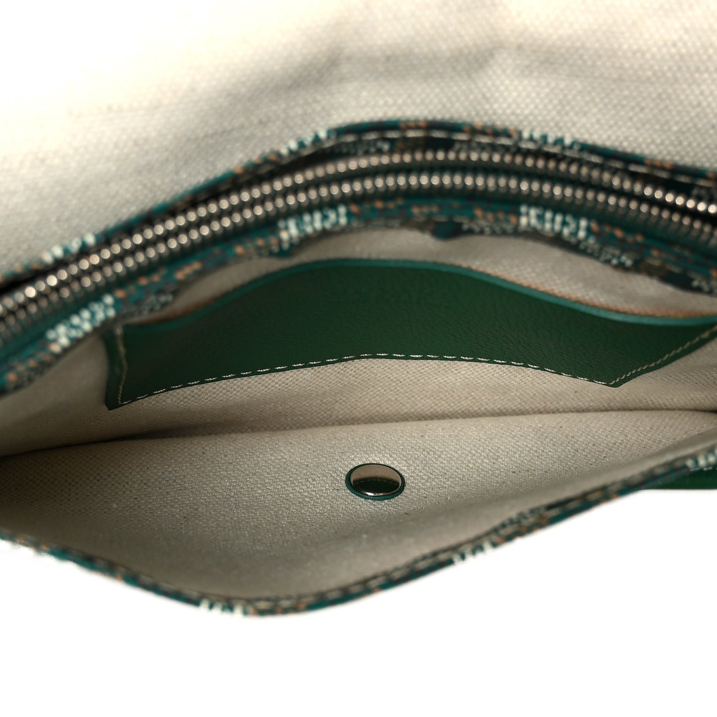 Goyardine Plumet Wallet Clutch Green