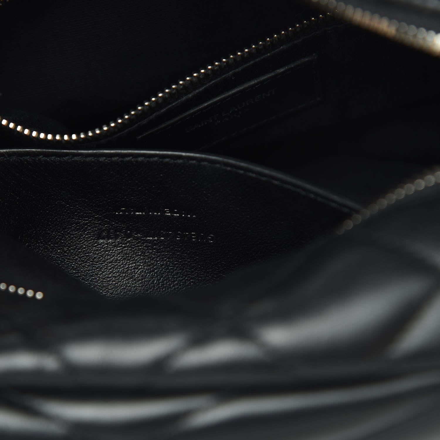 Saint Laurent Calfskin Y Quilted Monogram Small Loulou Bowling Bag Black 7 of 12