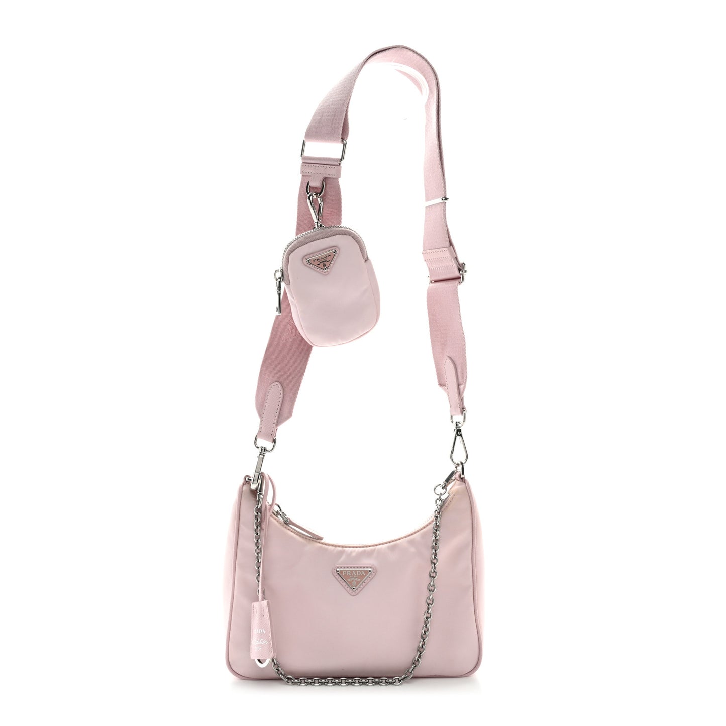 Nylon Re-Edition 2005 Shoulder Bag Alabastro