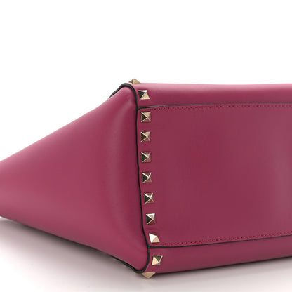 Valentino Garavani Vitello Small Rockstud Double Handle Tote Cyclamin 8 of 11