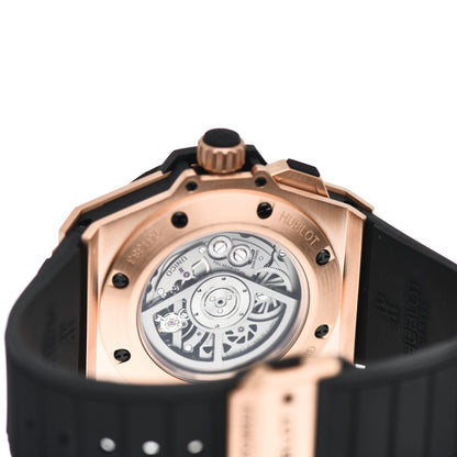 Hublot 18K Rose Gold Ceramic Rubber 48mm Big Bang King Power GMT Worldtime Automatic Watch Black 771.OM.1170.RX 4 of 4