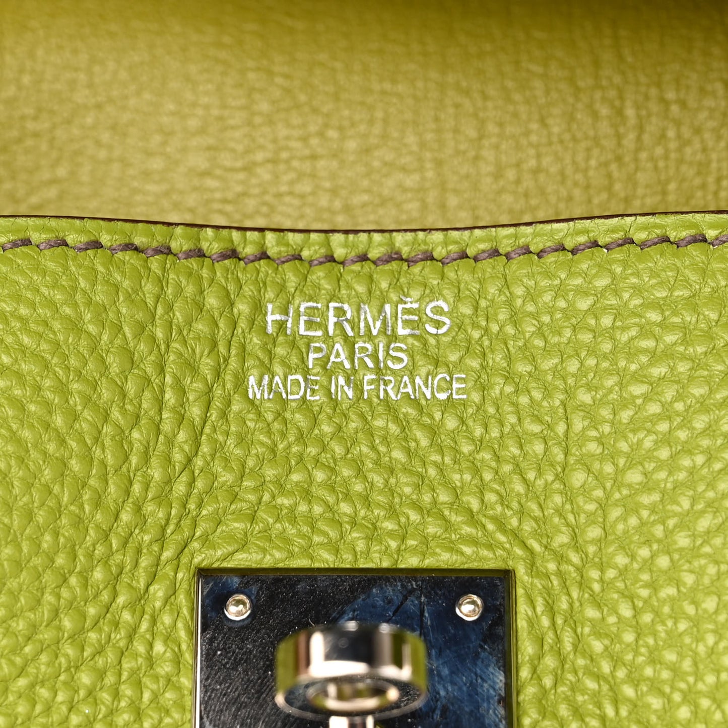 Togo Birkin 35 Vert Anis