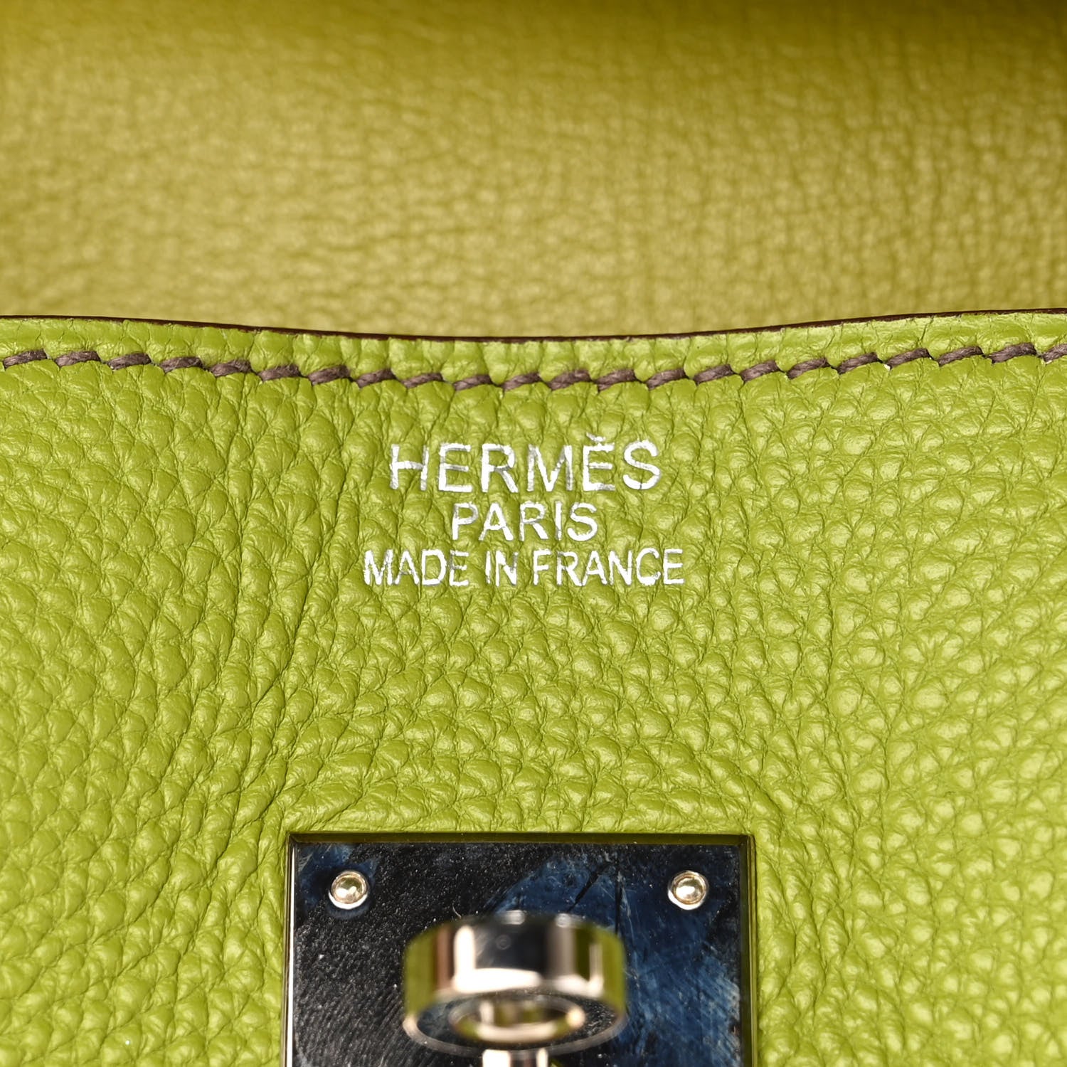 Hermes Togo Birkin 35 Vert Anis 6 of 13