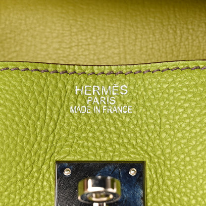 Hermes Togo Birkin 35 Vert Anis 6 of 13