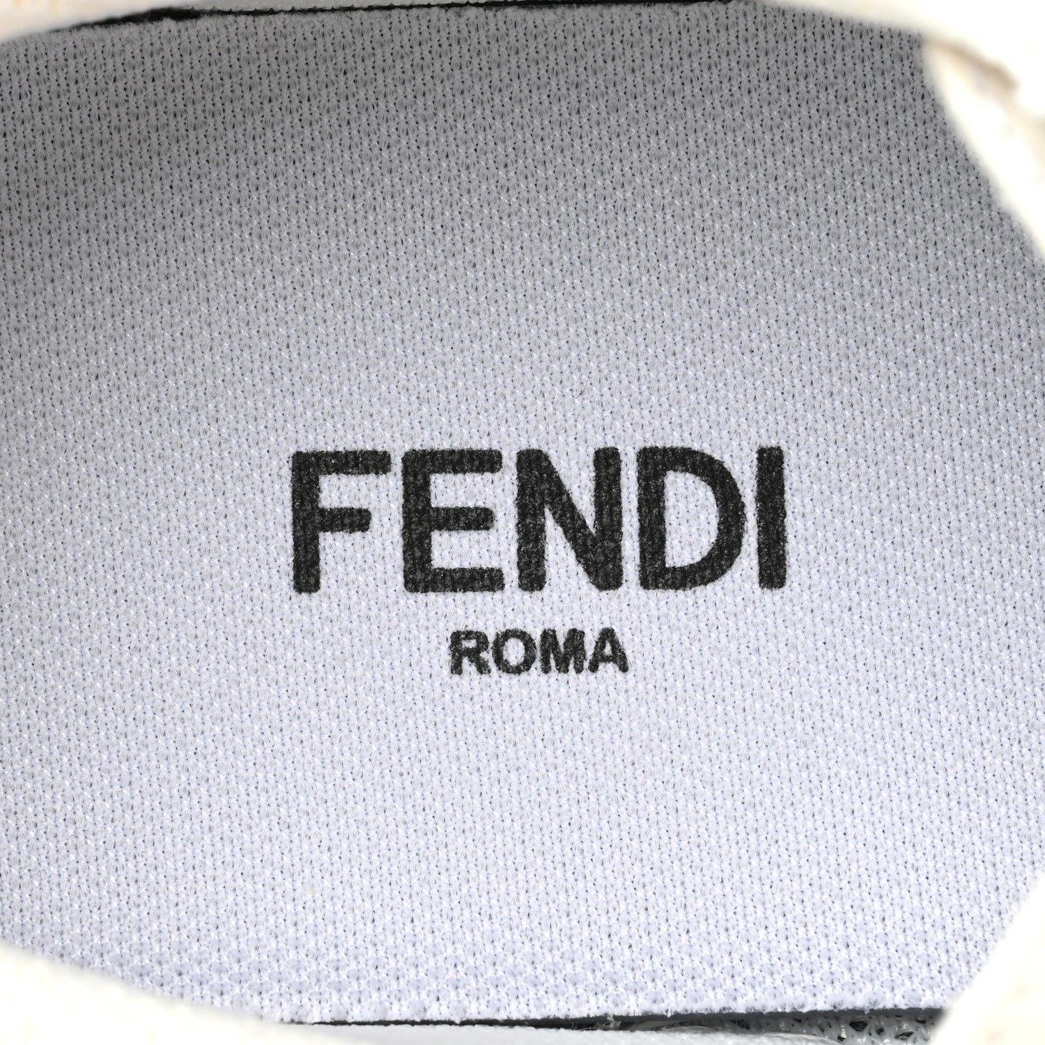 Fendi Fabric Jacquard Vitello Technical Fabric FF Womens Fendi Force Low Top Sneakers 38 Tobacco Black Ultrawhite White 8 of 9