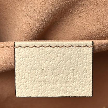 Gucci GG Supreme Monogram Textured Calfskin Web Mini Ophidia Shoulder Bag Beige Ebony Mystic White 5 of 9