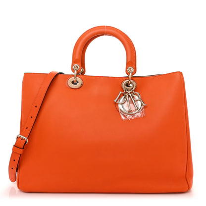 Christian Dior Smooth Calfskin Large Diorissimo Tote Orange 1 of 13