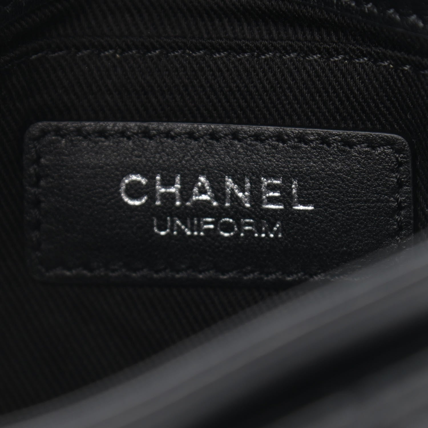 Chanel Calfskin Quilted CC Uniform Flap Belt Bag Black 6 of 11
