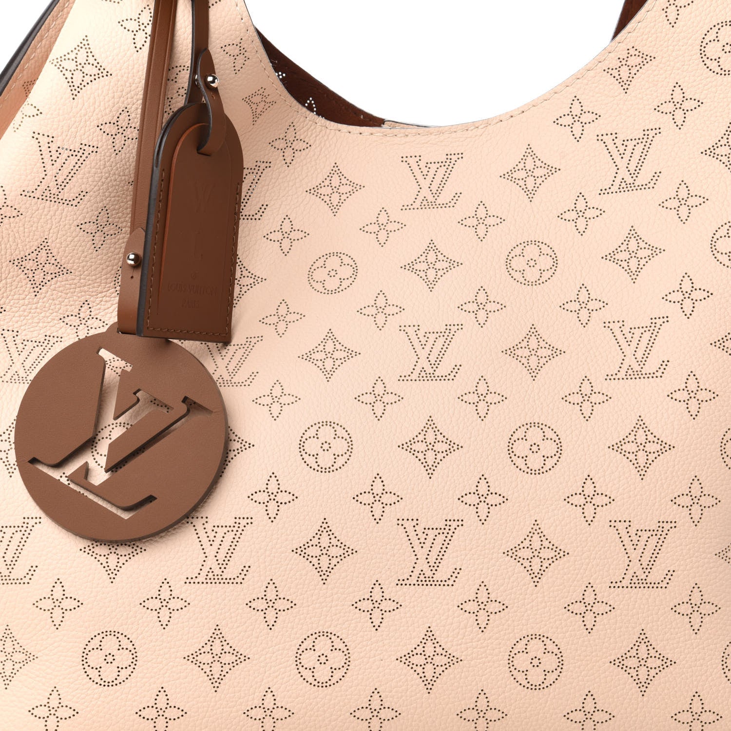 Louis Vuitton Mahina Carmel Hobo Creme 9 of 10