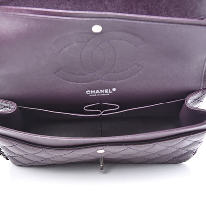 Chanel Caviar Quilted Jumbo Double Flap Dark Purple 4 of 11