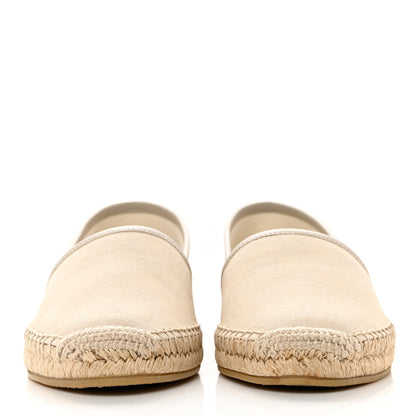 Gucci Washed Cotton Miro Soft Calfskin GG Monogram Espadrilles 36 White Mystic White 2 of 8