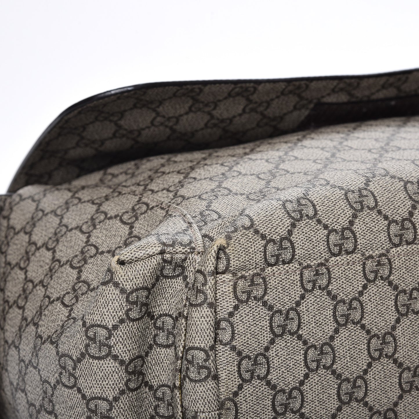 GG Plus Monogram Messenger Diaper Bag Dark Brown