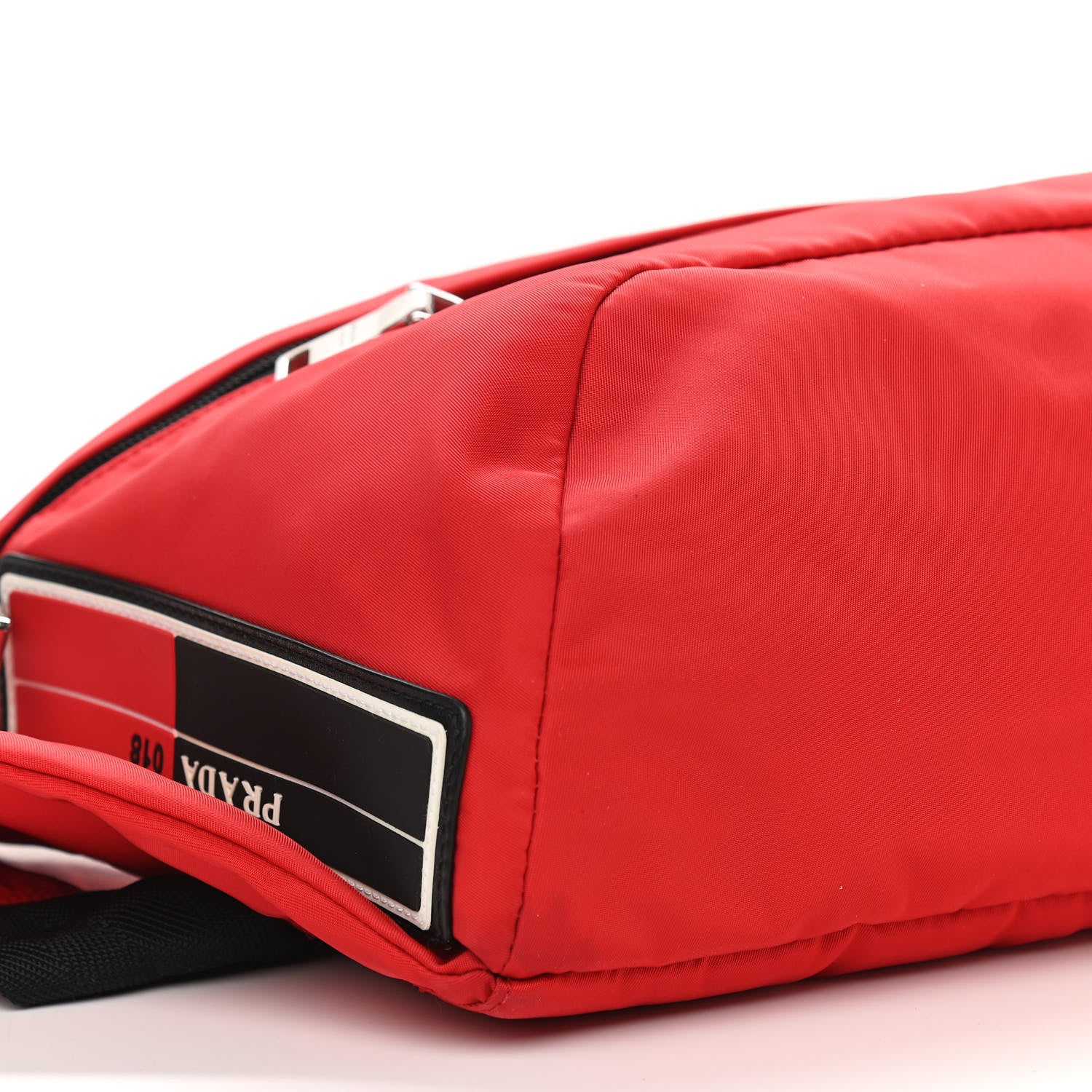 Prada Tessuto Nylon Belt Bag Red 11 of 12