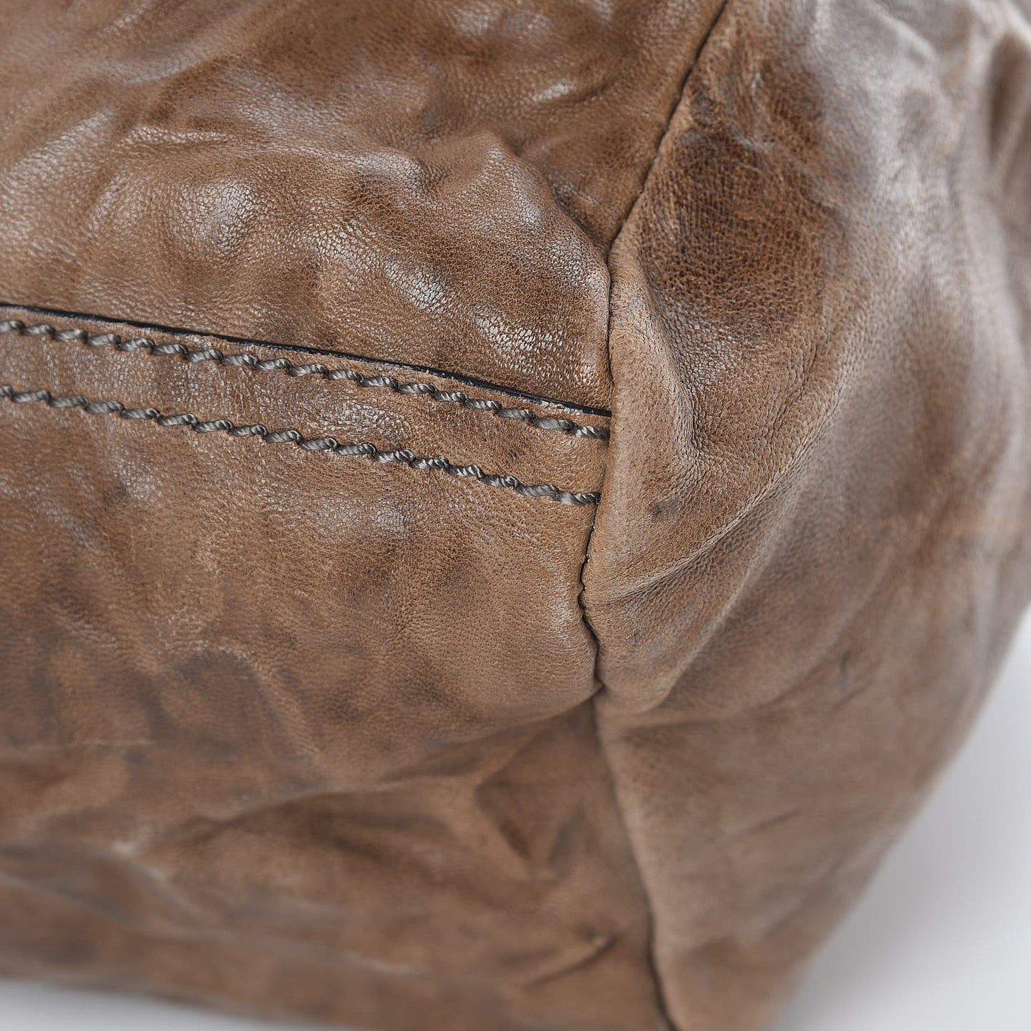 Tumbled Sheepskin Small Pandora Charcoal