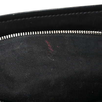 MCM Visetos Anya Zip Top Shopper Tote Black Silver 11 of 11