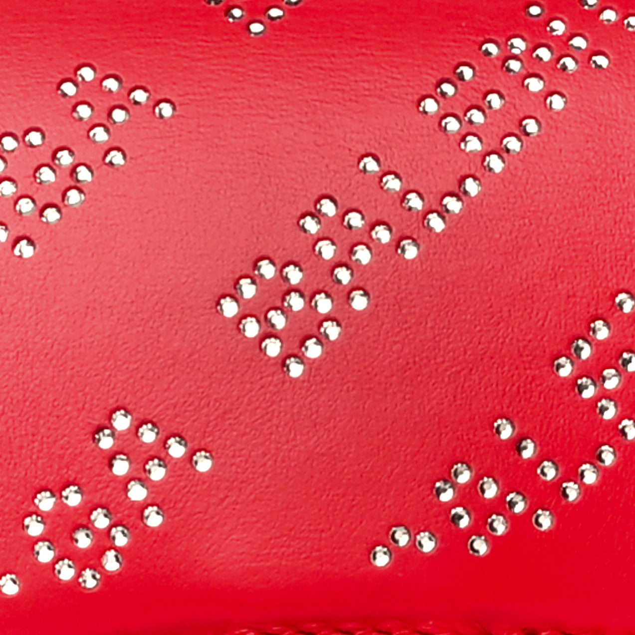 Balenciaga Smooth Calfskin Crystal Diagonal Allover Logo Hourglass Top Handle Bag XS Flame 9 of 11