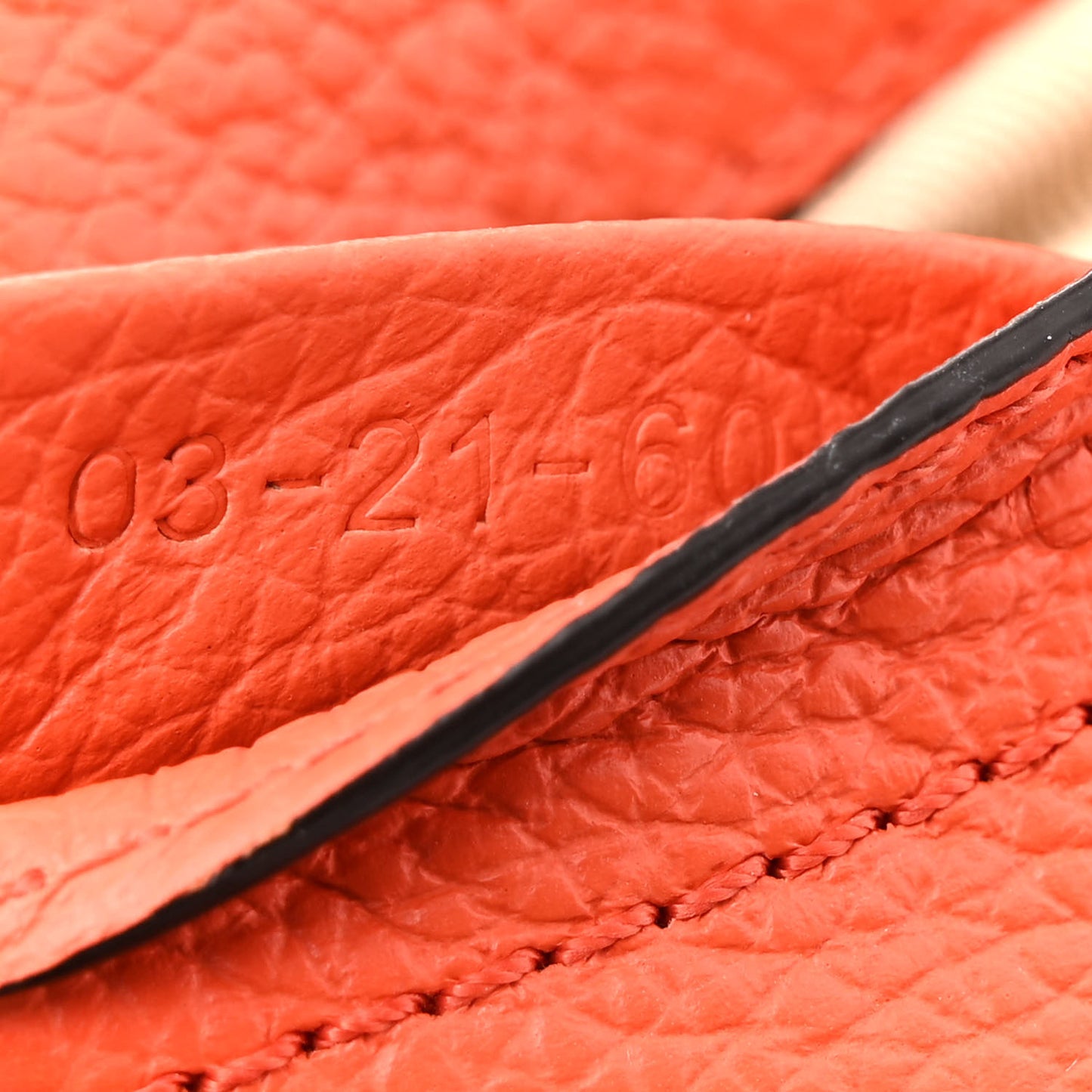 Grained Calfskin Small Marcie Saddle Bag Rusted Orange