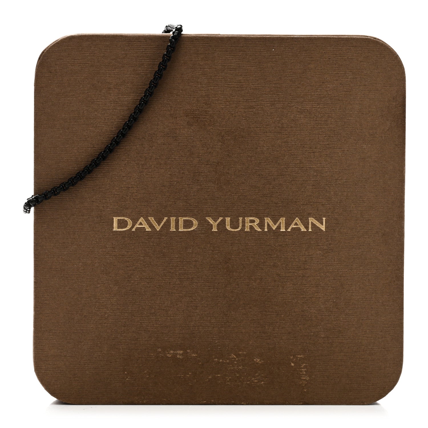 David Yurman Sterling Silver Darkened Stainless Steel 2.7mm Box Chain Bracelet 4 of 4