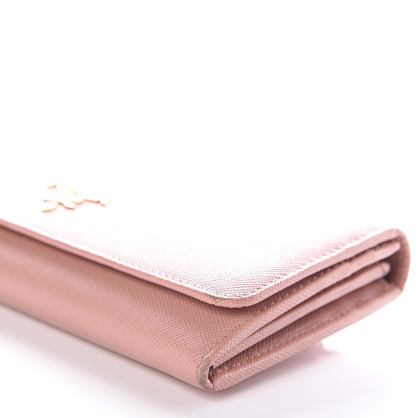 Saffiano Metal Continental Flap Wallet