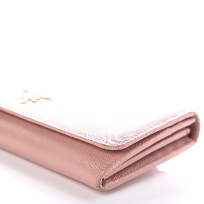 Prada Saffiano Metal Continental Flap Wallet 9 of 10