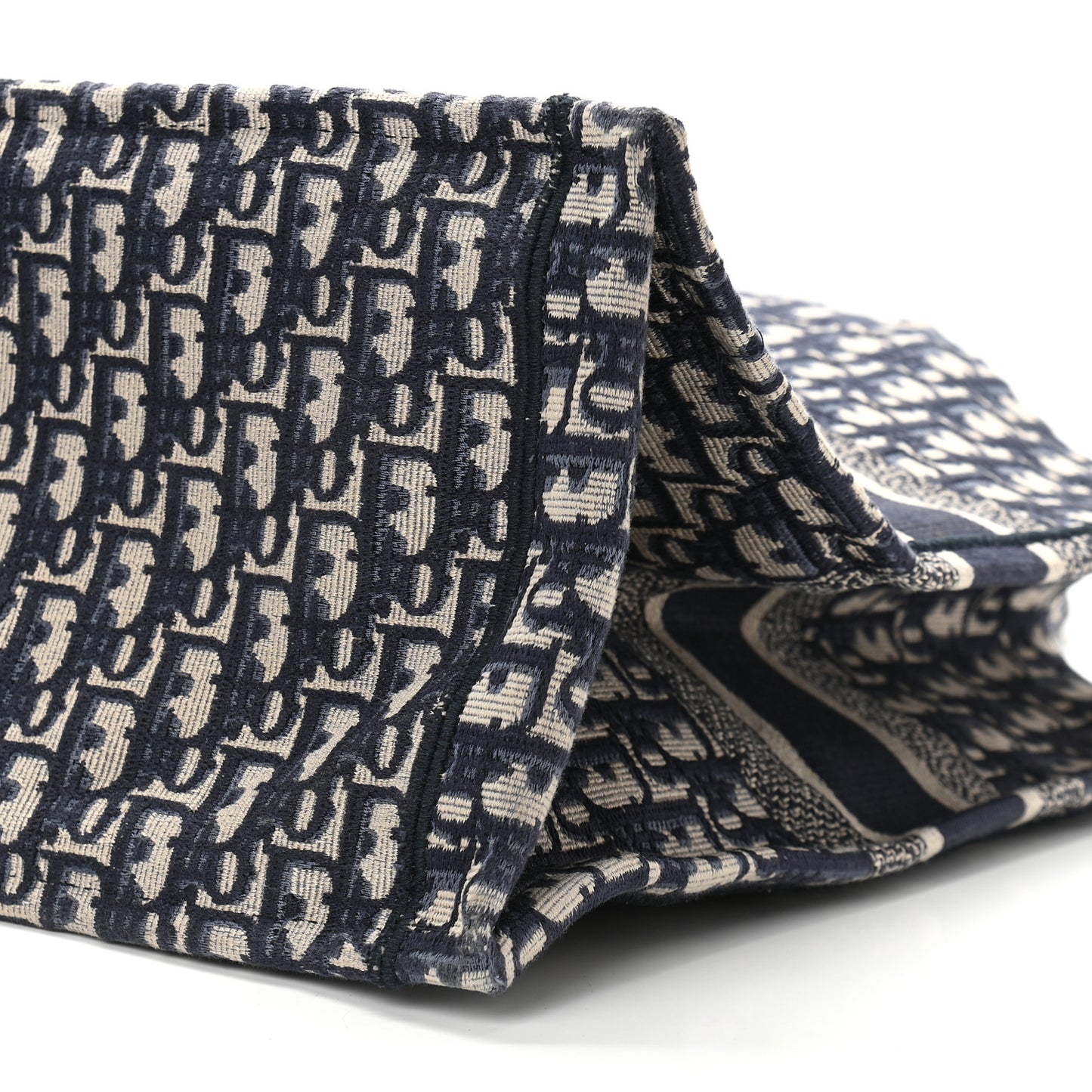 Oblique Book Tote Blue Multicolor