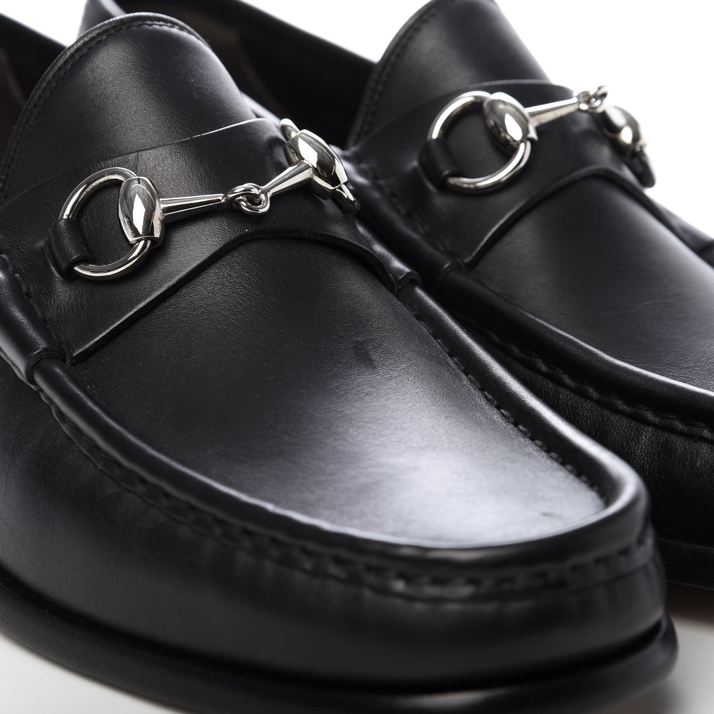 Calfskin Mens 1953 Horsebit Loafers 8.5 Black