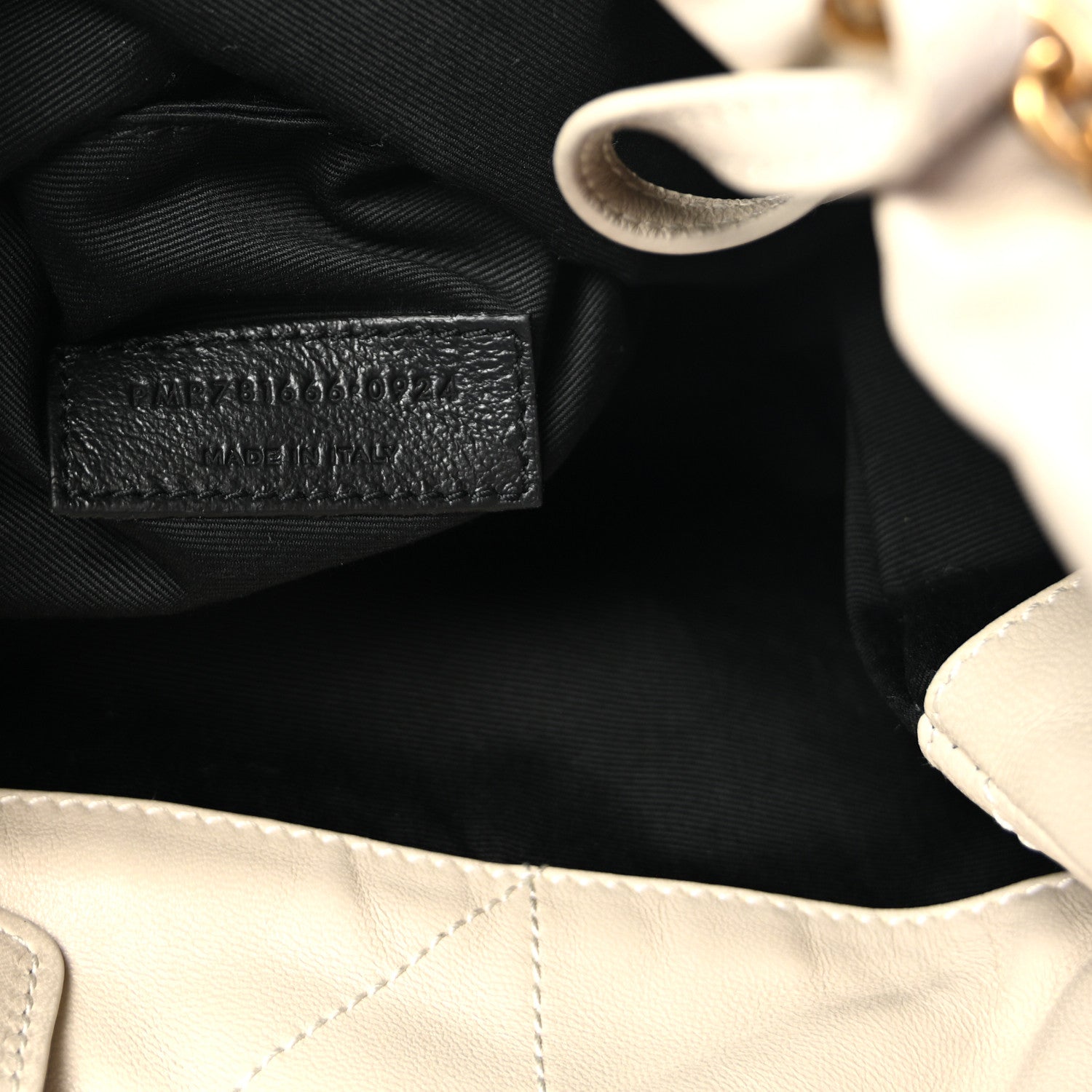 Saint Laurent Lambskin Matelasse Monogram Medium Jamie 4.3 Pochon Crema Soft 8 of 11