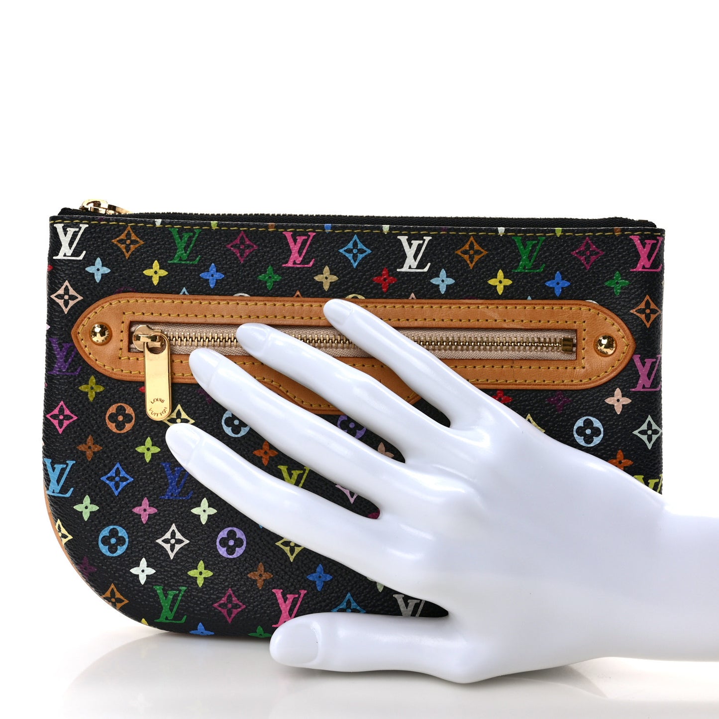 Monogram Multicolor Pochette Plate GM Black