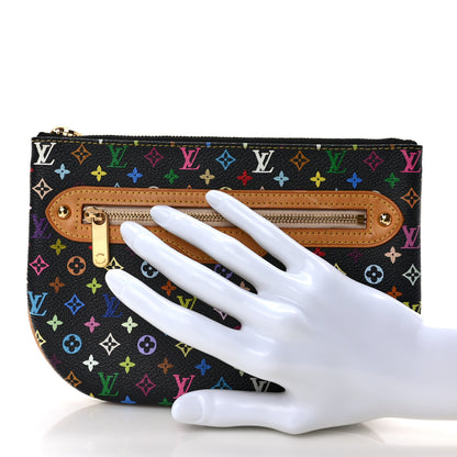 Louis Vuitton Monogram Multicolor Pochette Plate GM Black 2 of 7