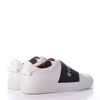 Givenchy Calfskin Band Logo Womens Urban Street Sneakers 38 White Black 4 of 9