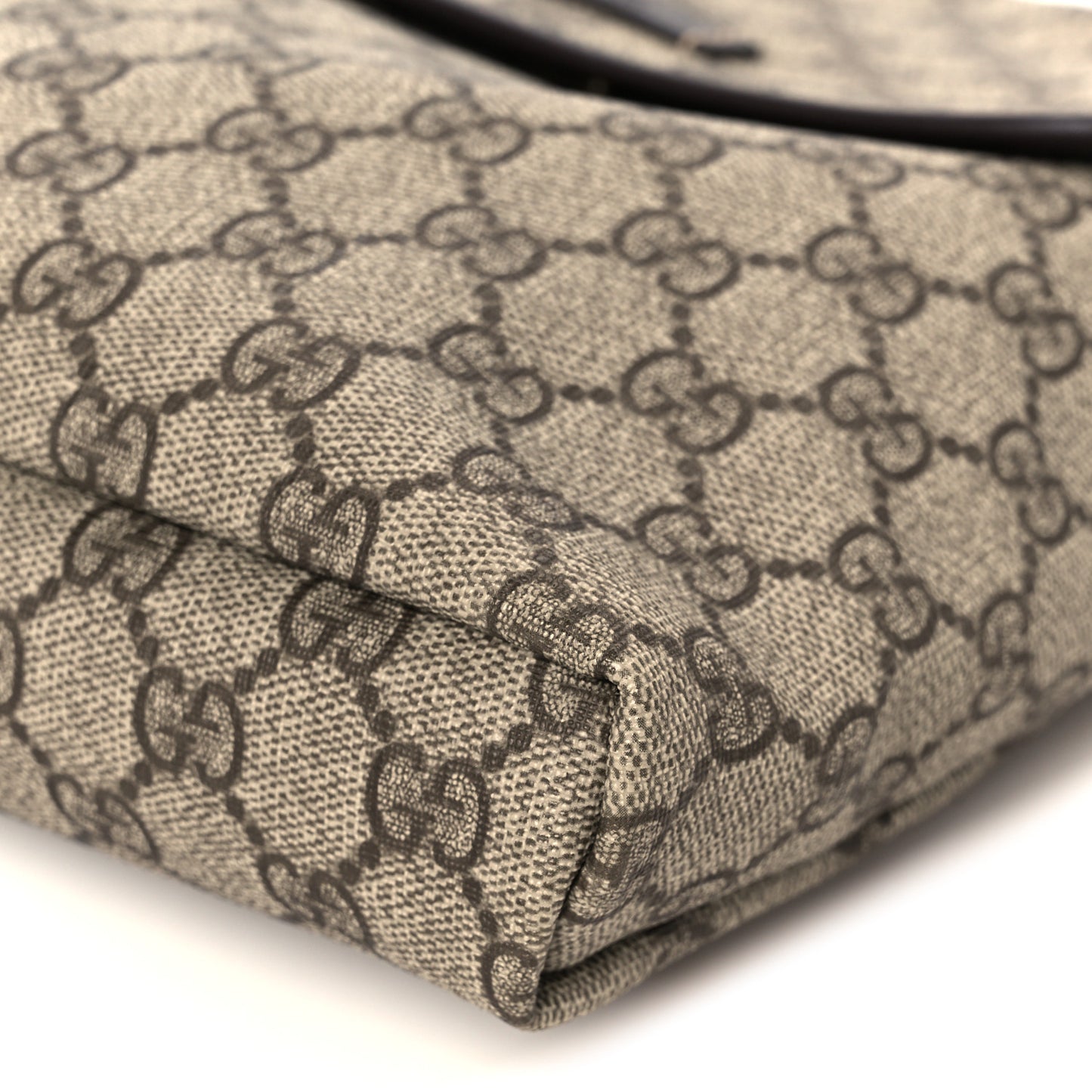 GG Plus Monogram Small Flap Messenger Bag Beige Dark Brown