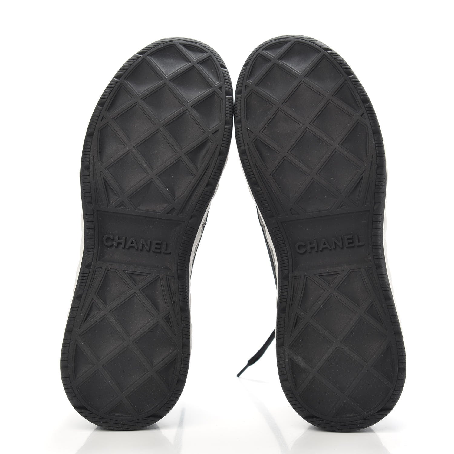 Chanel Velvet Calfskin Mixed Fibers CC Sneakers 41 Black 5 of 9