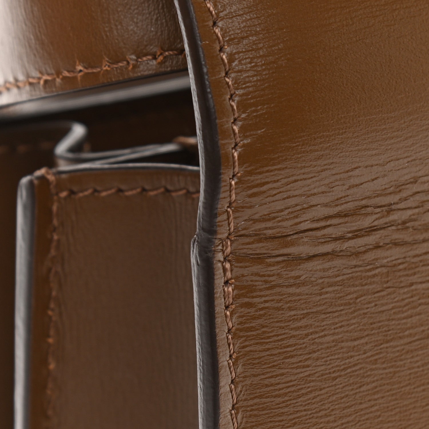 Celine Box Calfskin Teen Classic Box Flap Bag Camel 11 of 12