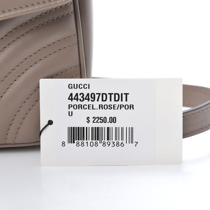 Gucci Calfskin Matelasse Small GG Marmont Shoulder Bag Porcelain Rose 11 of 11