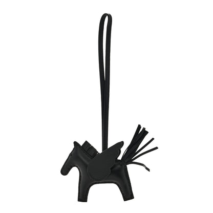 Hermes Milo Lambskin Grigri Rodeo Pegase Horse Bag Charm PM So Black 1 of 3