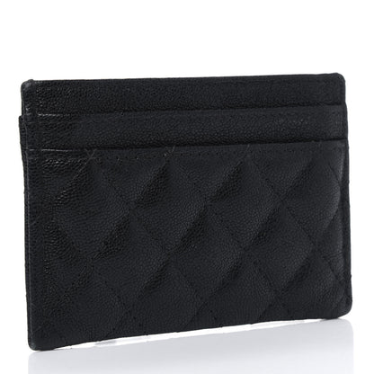 Chanel Caviar Quilted Boy Card Holder Black 2 of 5